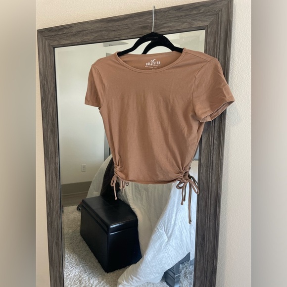 Hollister Tops - Suede Hollister crop top